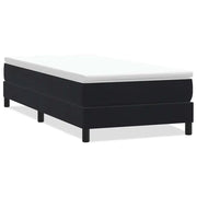 Letto singolo | Letto per adulti | Giroletto a Molle senza Materasso Nero 90x210 cm in Velluto