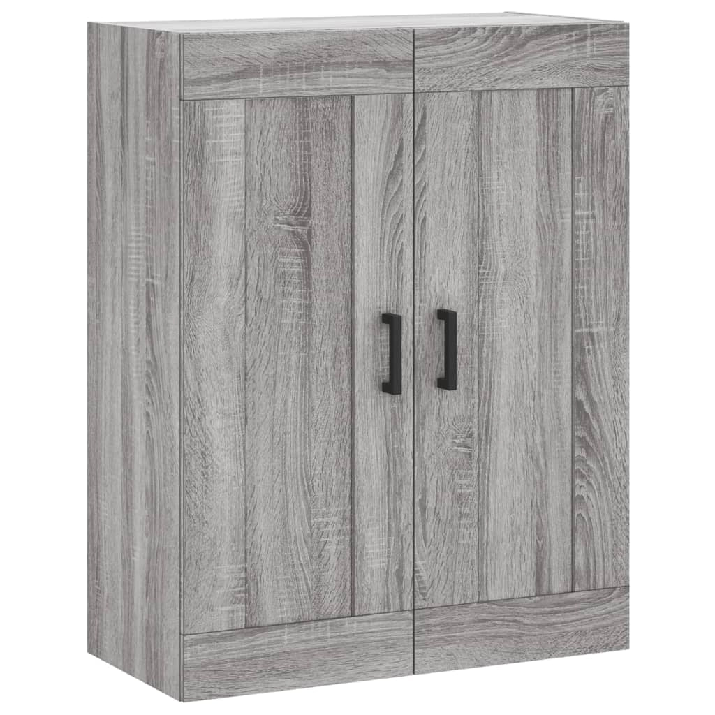 Buffet credenza cassettiera armadio mobile contenitore organizer cucina soggiorno salotto rovere Sonoma alto 69,5 x 34 x 180 cm legno ingegnerizzato grigio 02_0035486