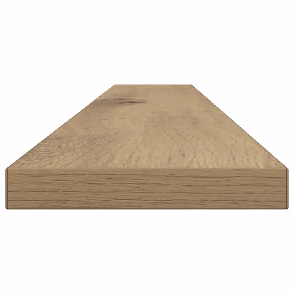 vidaXL Scaffale 4 pcs Marrone 100 x 10 x 1.5 cm Legno multistrato