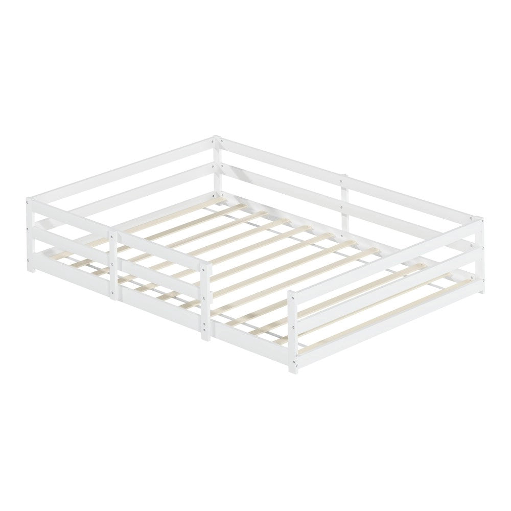 Letto Montessori con Sponde ¨C MINIMAL ¨C Pino Bianco 140x200
