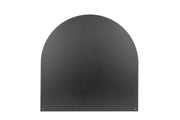 Piastra Salvapavimento Semitonda Protezione per Stufe e Camini in Ferro 94x94 cm