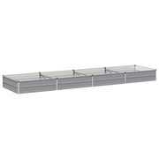 Letto rialzato da giardino Grigio 320 x 80 x 24 cm 8006497