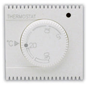 Domus S44 Termostato Elettronico con Manopola 230V NA+NC 5A 2 Moduli Bianco Lucido