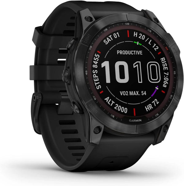Fenix 7X Sapphire Solare Nero DLC-Titan
