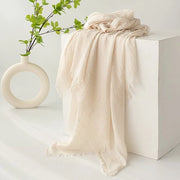 Sjaal per donna, protezione solare, ombrello per donna, grande sjaal leggero per donna, 190*100cm, 74”×39”, colore bianco cristallo.