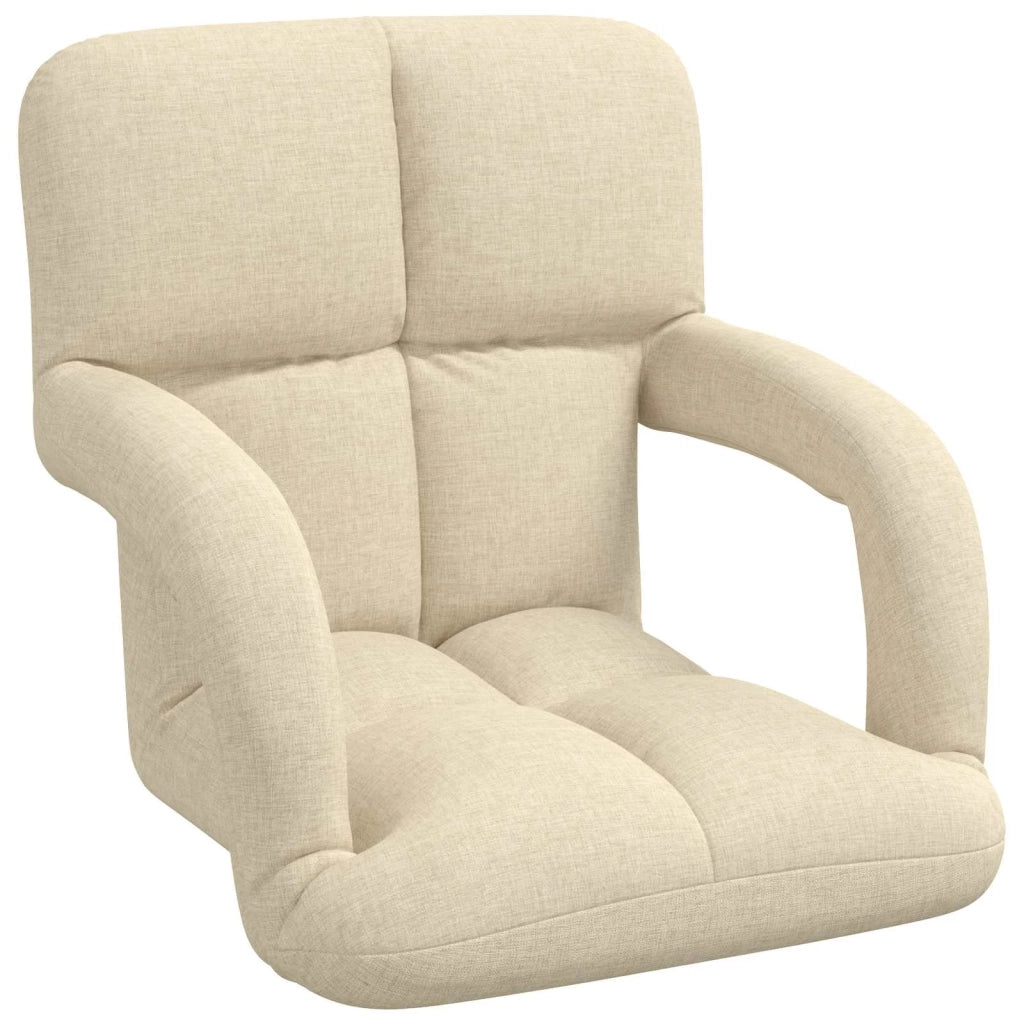Sedia a pavimento regolabile Crema 58 x 62 x 58 cm Tessuto 42028130