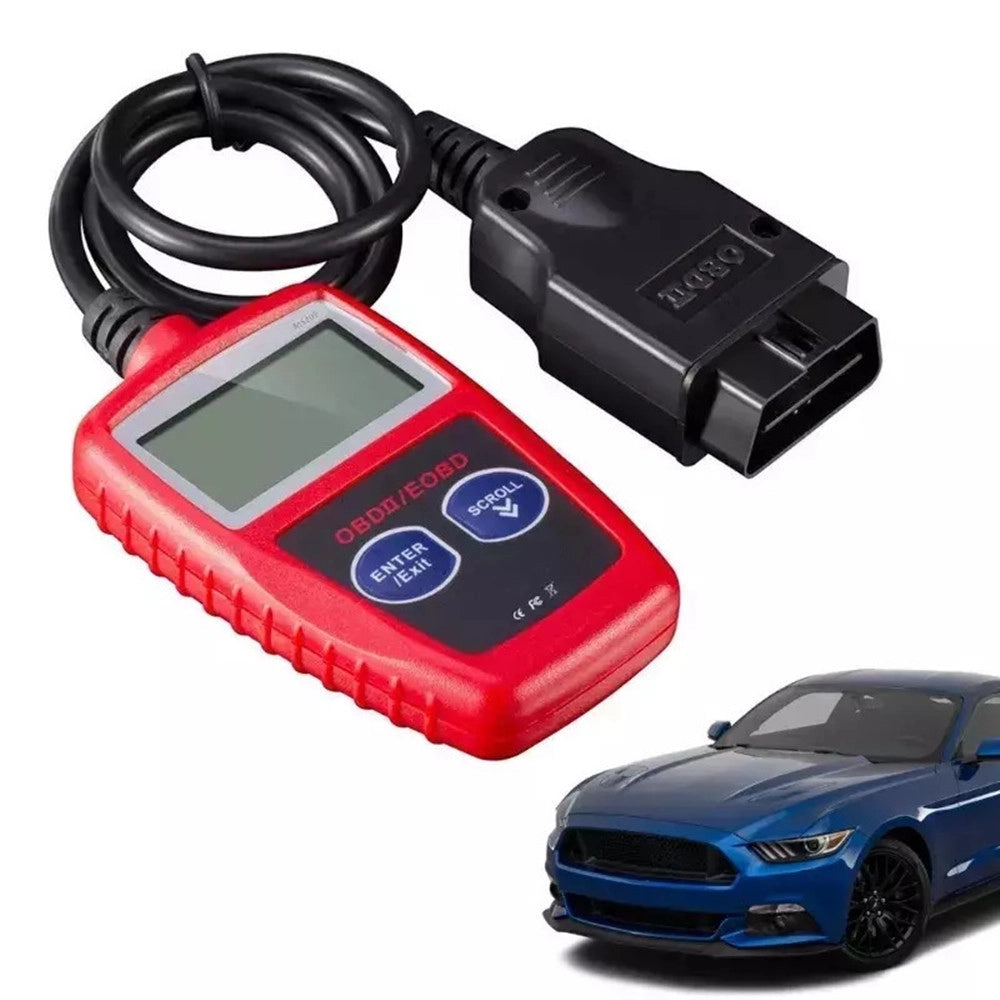 Trade Shop - Scanner Diagnostico Obdii/eobd Diagnostica Digitale Per Auto Con Display Lcd Cavo Q-gz037 -