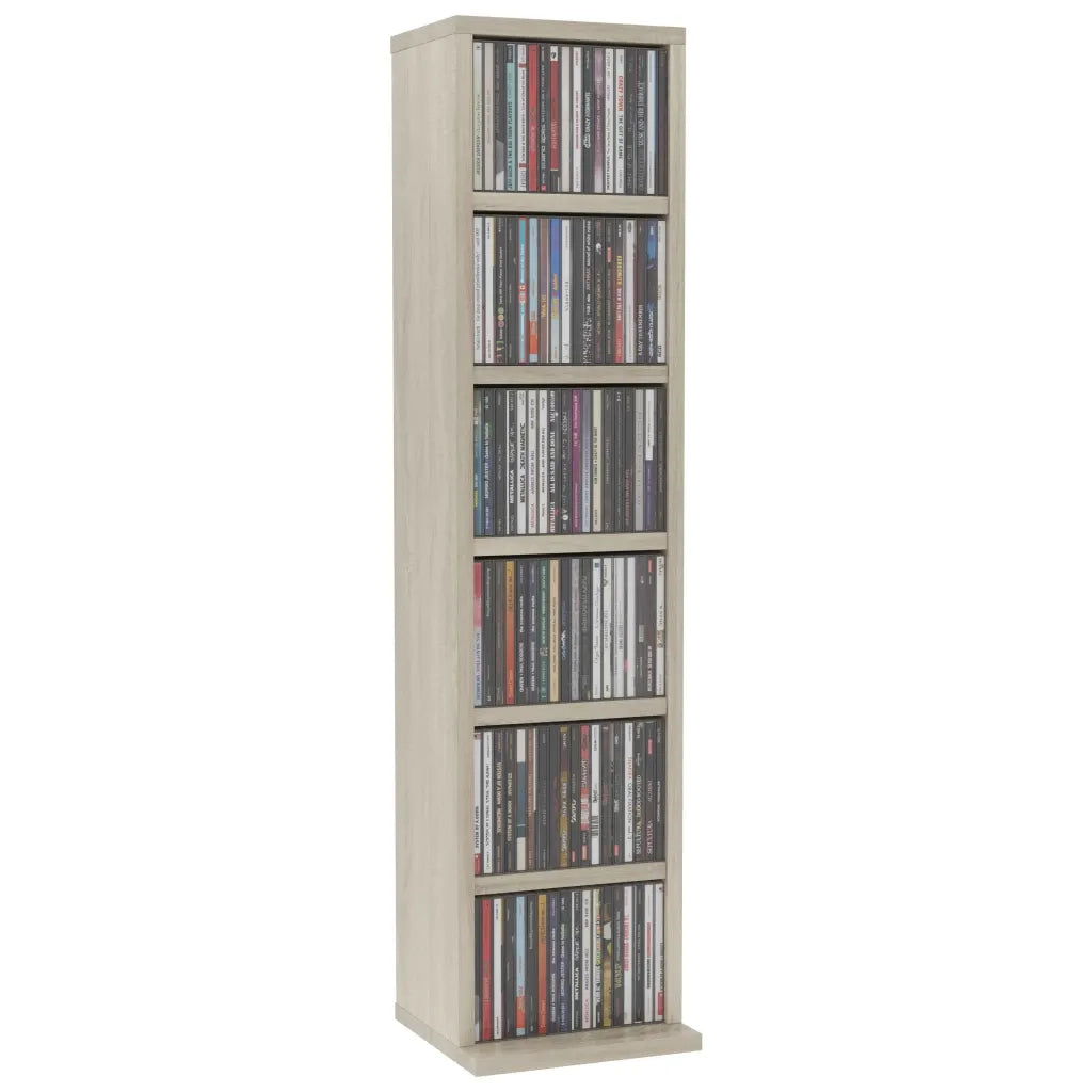 Mobile Porta CD Rovere Sonoma 21x20x88 cm in Legno Multistrato CFW8846668
