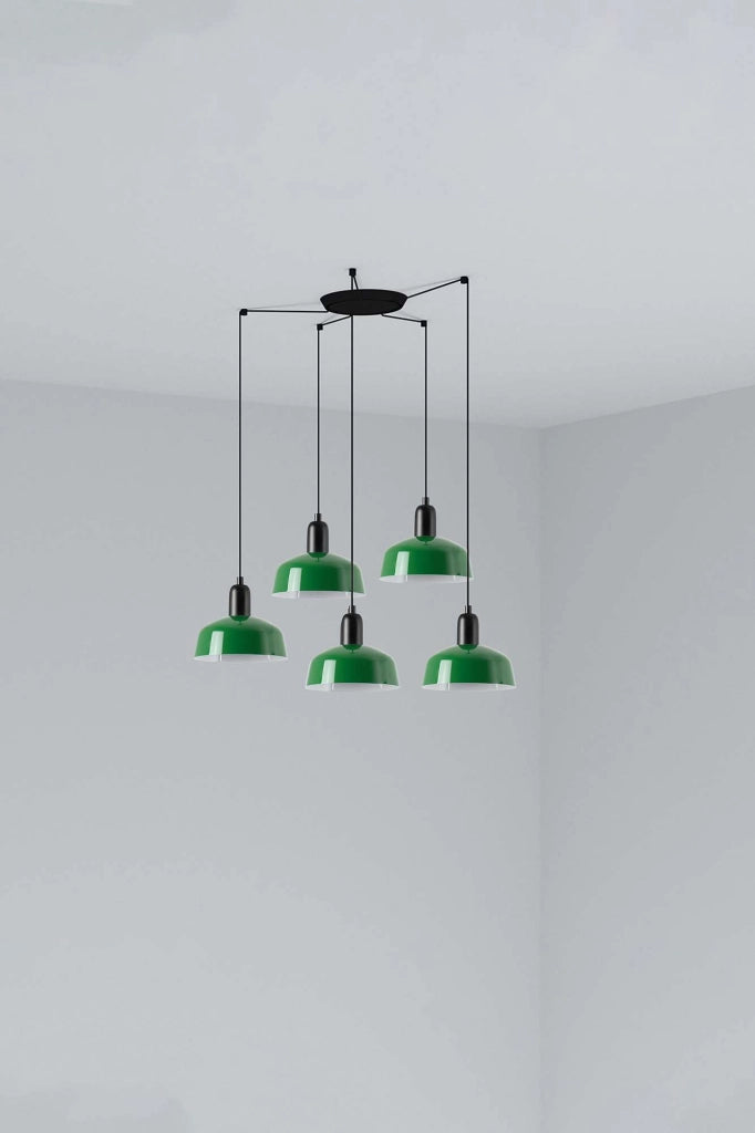 TATAWIN S metallo 5L Lampada sospensione verde