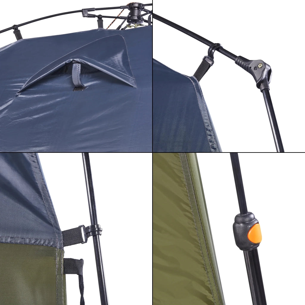 Tenda doccia 150 x 150 x 200 cm verde grigio 03_0011113