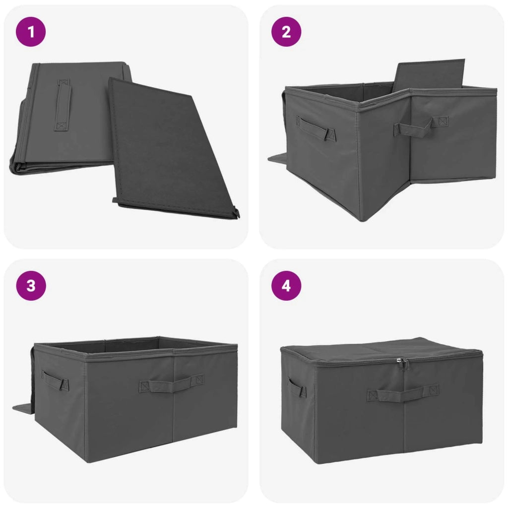 Scatola di Stoccaggio 6 pz Tessuto non tessuto 43 x 34 x 23 cm 42024578