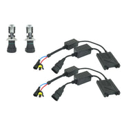 Trade Shop - Kit Bixenon Per Moto Scooter Bi Xenon Lampada H4 6000k 35w Centralina Slim -