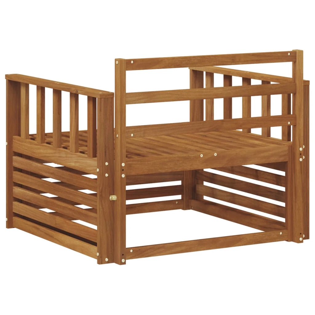 2 Pezzo Divano da esterno-Divano da Giardino-Sofa da giardino Naturale 747216