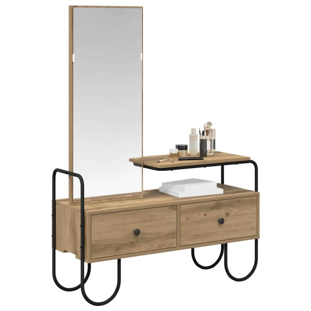 Tavolo da Trucco Rovere Artigianale Legno ingegnerizzato 8007688