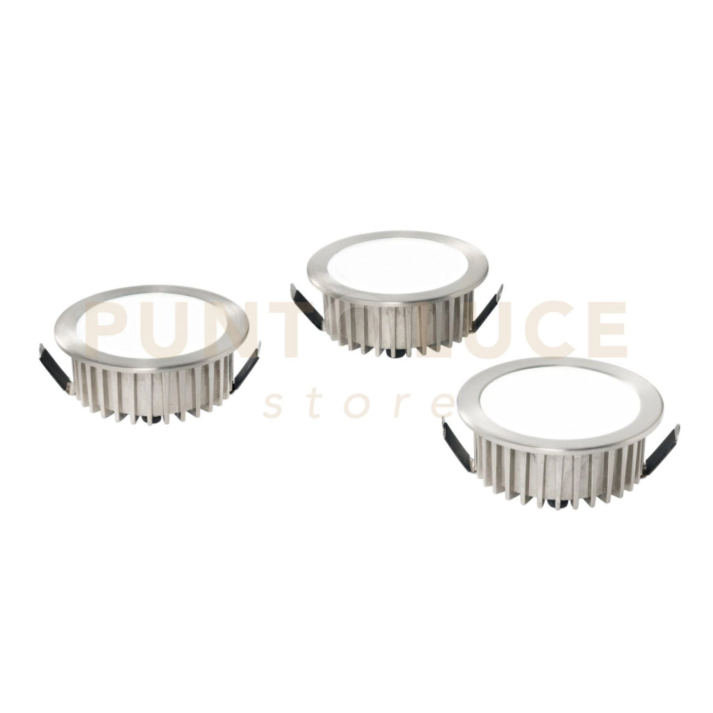 INCASSO LED FUSION NIKEL 3 PEZZI 5W 1200LM 4000K 7X3,2CM