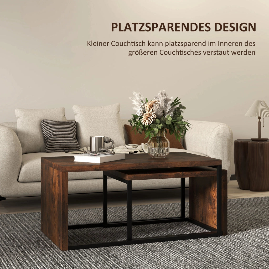 Tavolino da caff¨¨ ¨C zephmum ¨C Nero, Metallizzato, 90x48x42 cm