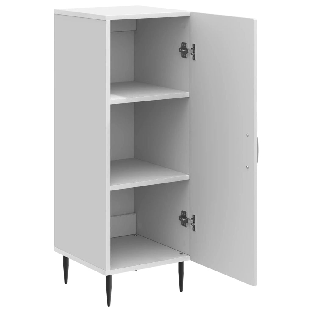 Credenza Bianco Lucido 33 x 34,5 x 89,5 cm Legno ingegnerizzato 894829