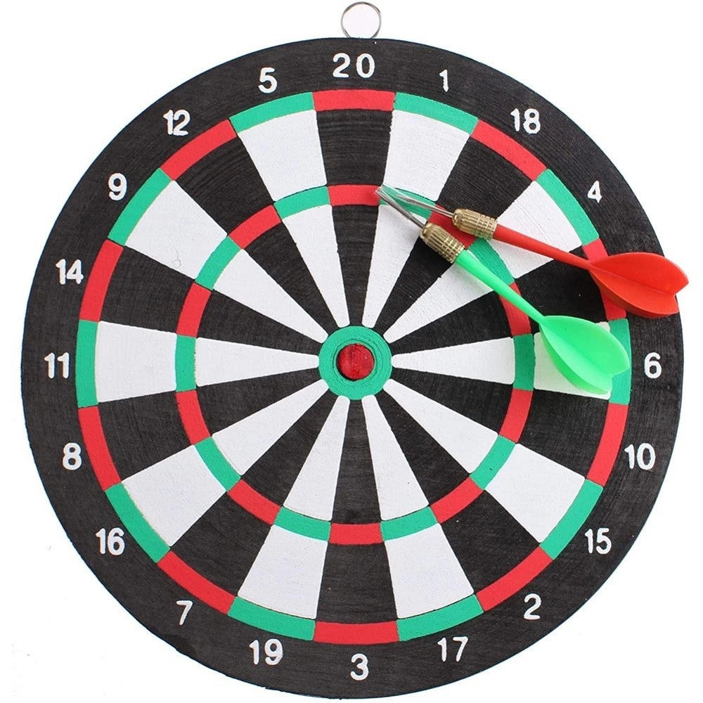 Trade Shop - Gioco Tirassegno Tiro Al Bersaglio Con 2 Freccette Dart Board Sport Game 24 Cm -