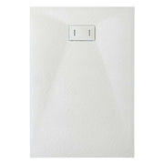 Piatto Doccia 80x140x2 6 cm Bianco Effetto Pietra mod. Strong