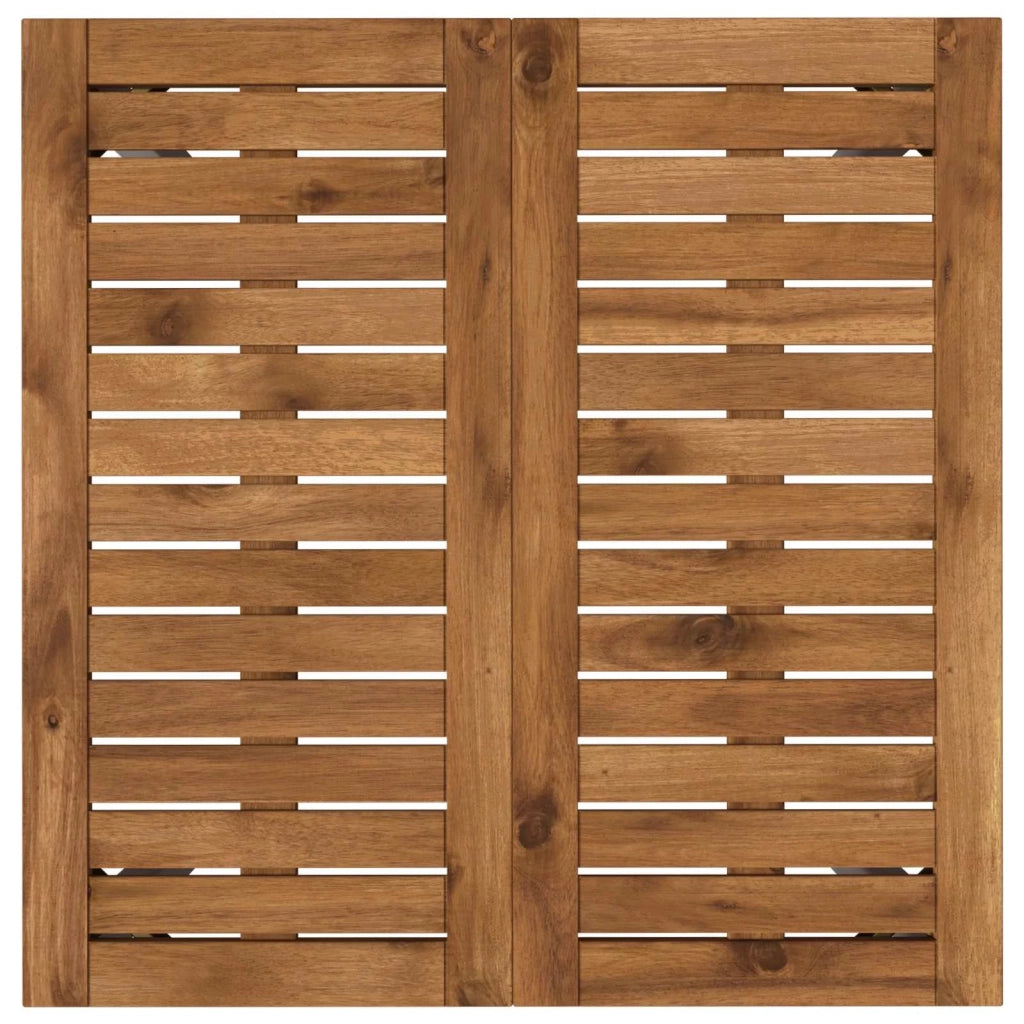 Tavolo da cena da giardino Naturale e Bianco 60 x 60,5 x 75 cm 901305