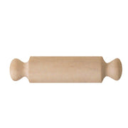 Trade Shop - Mattarello In Legno Stende Pasta Dolci Utensile Cucina Lunghezza 35cm -