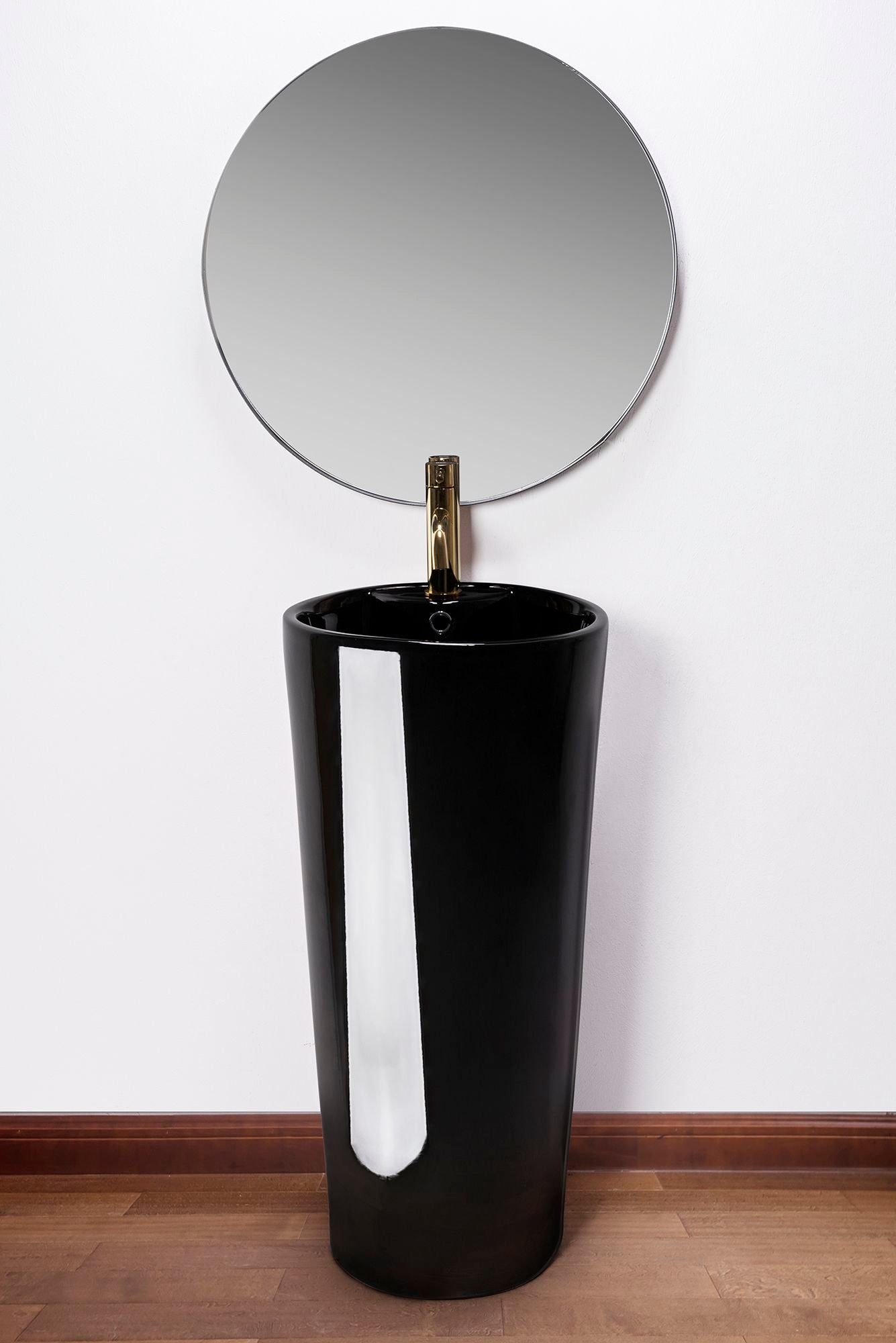 Lavabo Monolitico Rea Blanka Black