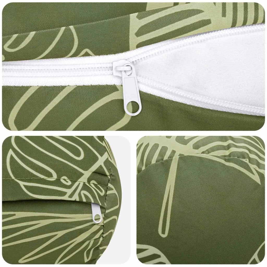 Federa 6 pcs HEERLEN Design a foglia Ø 15 x 40 cm Poliestere 923332