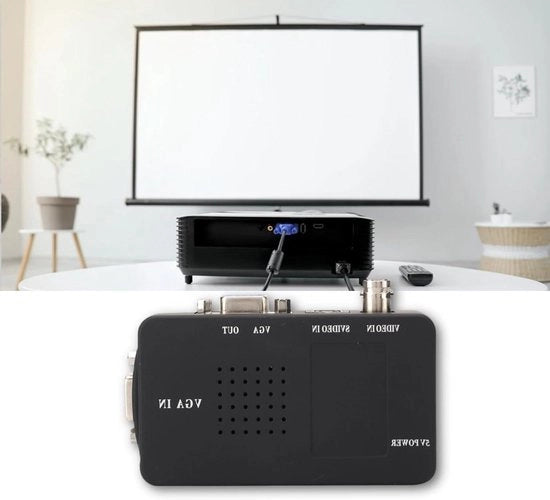 Convertitore Video BNC in VGA con Immagine Chiara e Adattatore Stabile - Plug and Play - Funzione di Rilevamento Rumore - Per Computer e Monitor PC - Fiammiferi UK EU