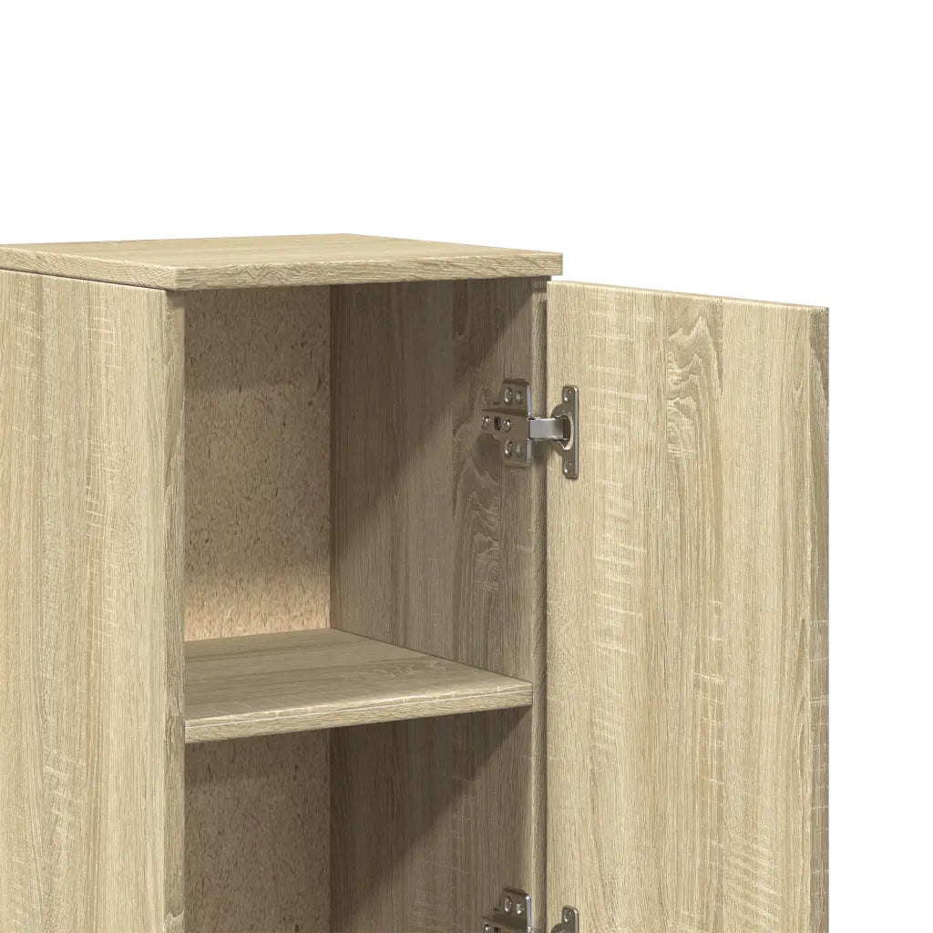 Set Mobili da Bagno 3 pz Rovere Sonoma in Legno Multistrato 3282655