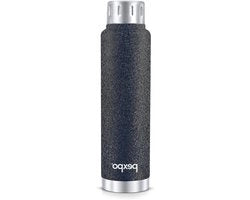 Fiale RVS Isolante - Fiale per Bevande - Conserva il Calore - Tecnologia a Doppia Parete a Vuoto - 500 ml - Nero