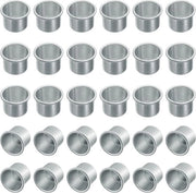 Supporto per candela - Sostegno per candela - 30 pezzi - 27mm x 19mm - Metallo - Piastra per candele - Supporto per candele - Decorazione creativa - Decorazione natalizia