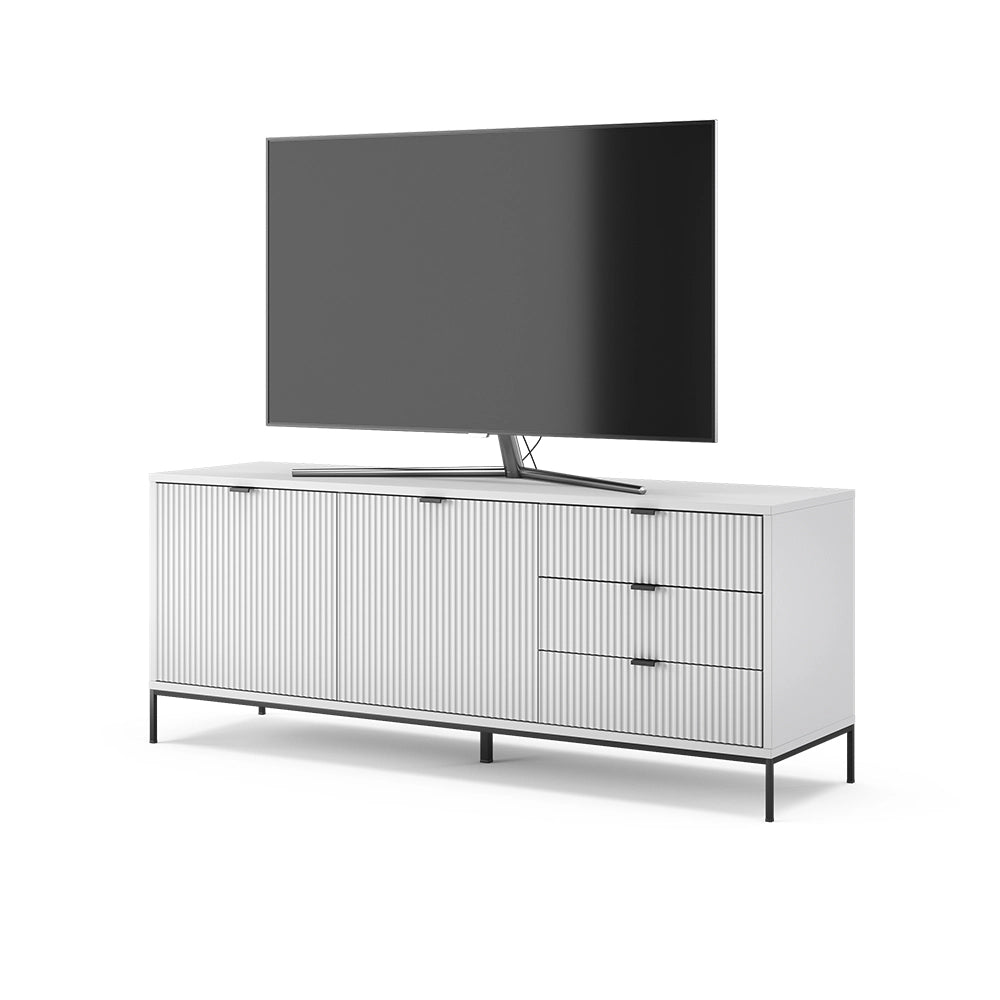 Vicco Lavagna Bianco 150.1 x 60 cm con 3 cassetti, 2 ante
