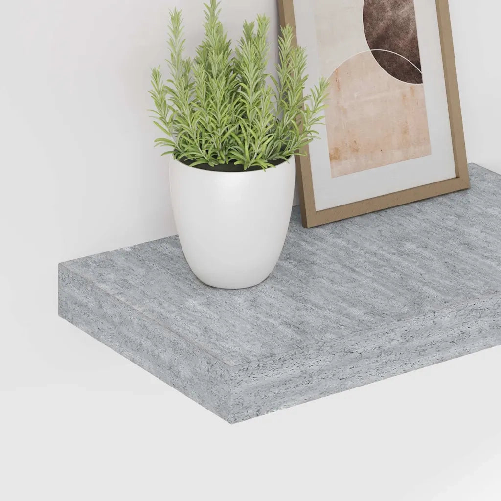 Scaffale a Parete Grigio Cemento 40x23x3,8 cm in MDF 326591
