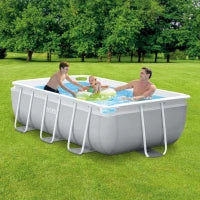 26784NP - Piscina Prisma Metal Frame 300X175X80 Cm Con Pompa Filtro E Scaletta