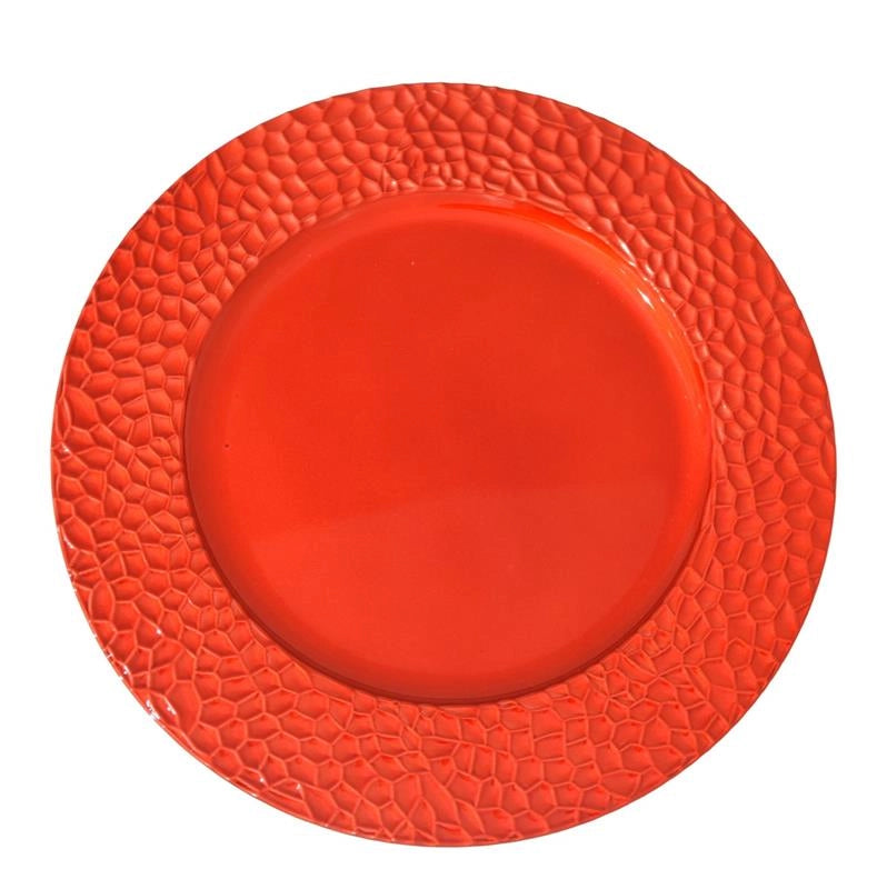 MA MAISON SOTTOPIATTO CRUMBLE COLORE ROSSO NATALE - DIAMETRO 33 CM
