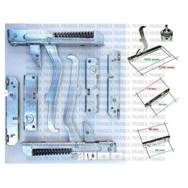 kit 2PZ CERNIERE PORTA FORNO CUCINA ELECTROLUX REX AEG 50223858007 - Electrolux Rex Aeg Zoppas