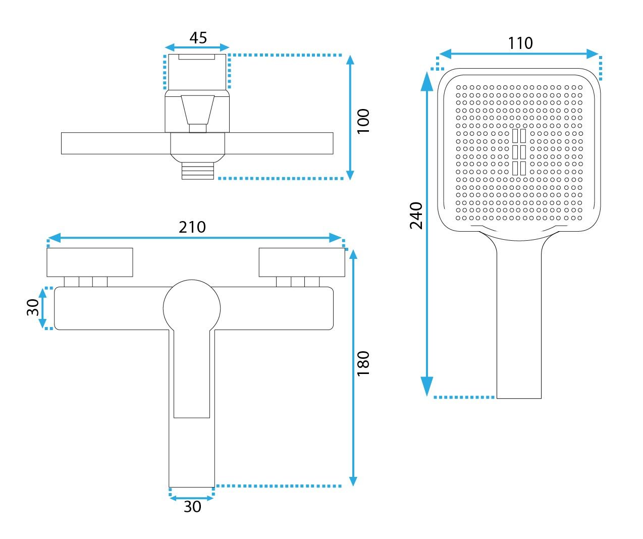 Rubinetto Da Vasca Rea Argus Gold Brush