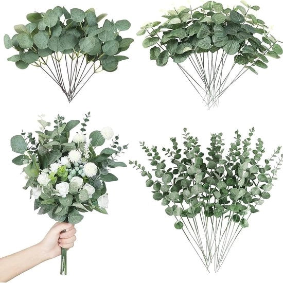 30 Pezzi di Piante di Eucalipto - Fiori Secchi per Decorazione di Matrimonio e Accessori per la Casa