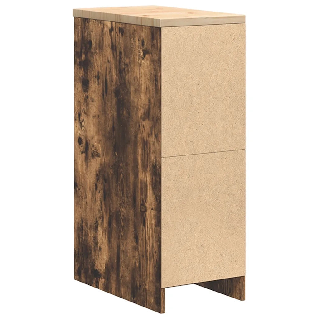 Armadietto da Garage in Rovere Affumicato 30x51x85 cm