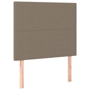 Testiera | Testata per letto tortora 90x5x118/128 cm in tessuto