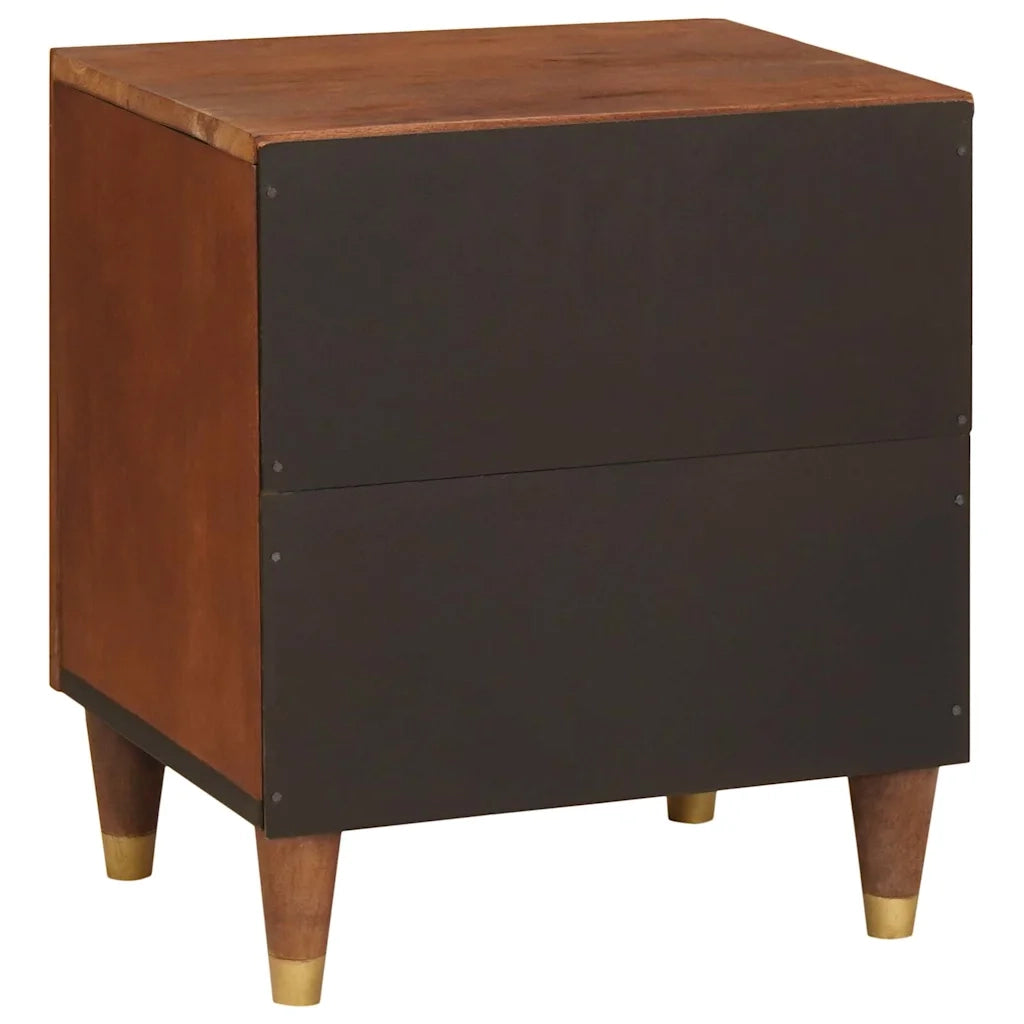 Set di 2 Comodini | Armadio da Notte | Mobiletto da notte Marrone 40 x 33,5 x 46 cm