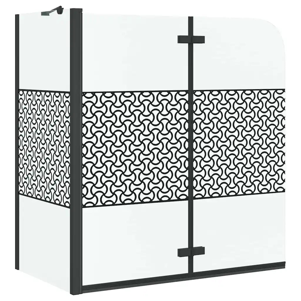 Chiusura per Bagno Geometrico Nero 120 x 67 x 129 cm