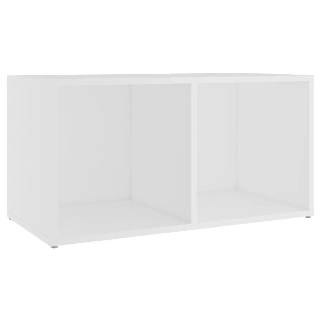 Mobile TV multimediale mensola TV credenza mobile TV sala da pranzo soggiorno camera da letto 72 x 35 x 36,5 cm legno ingegnerizzato bianco 02_0026196