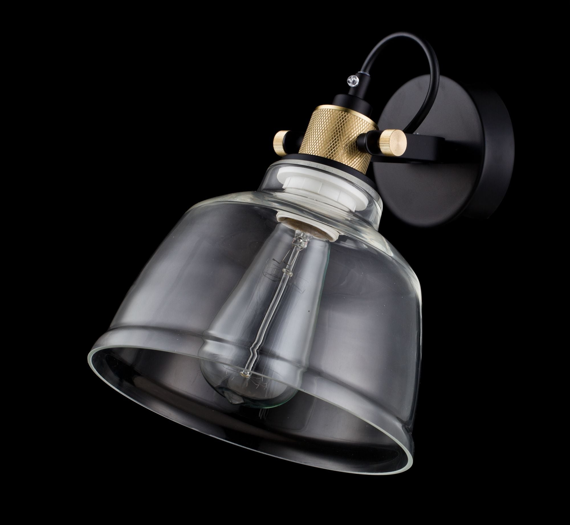 Lampada da parete Pendant in Metallo Irving Nero