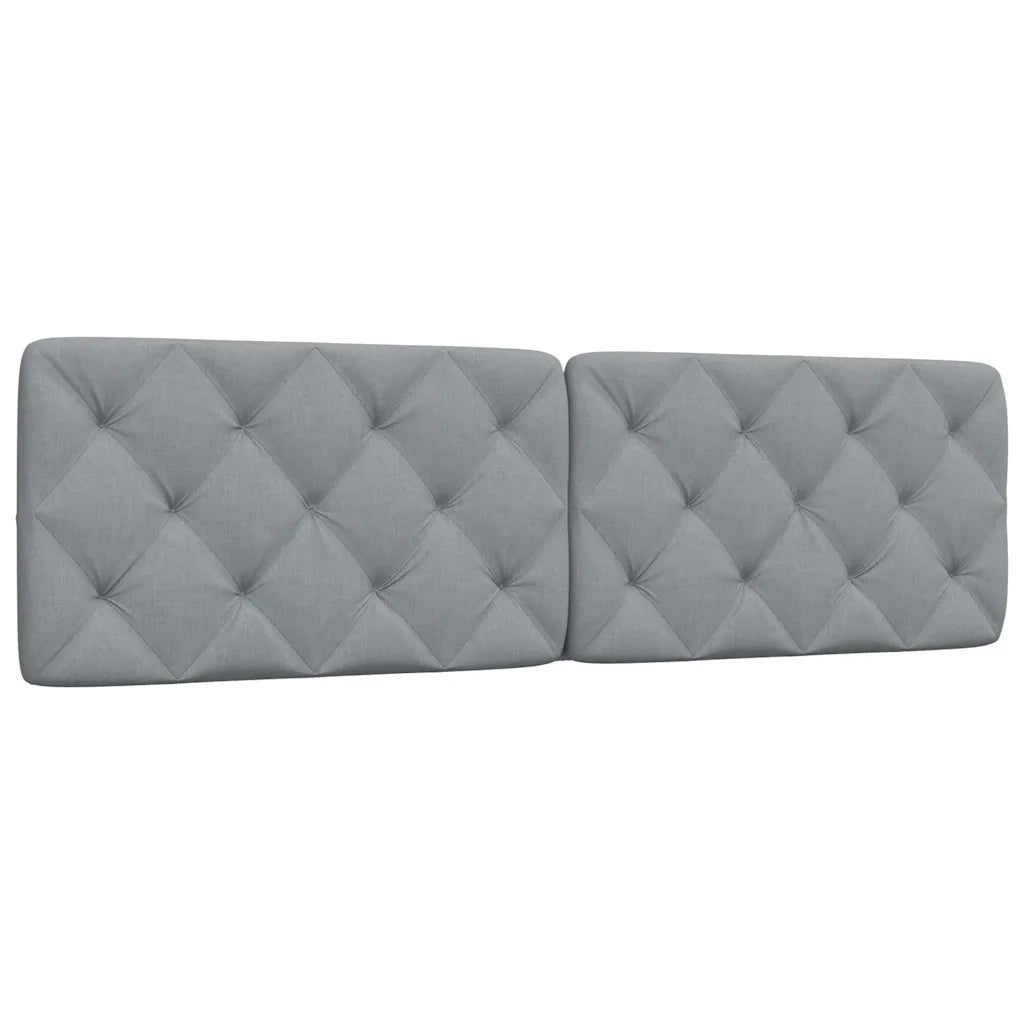 Coussin de tête de lit gris clair 180 cm tissu
