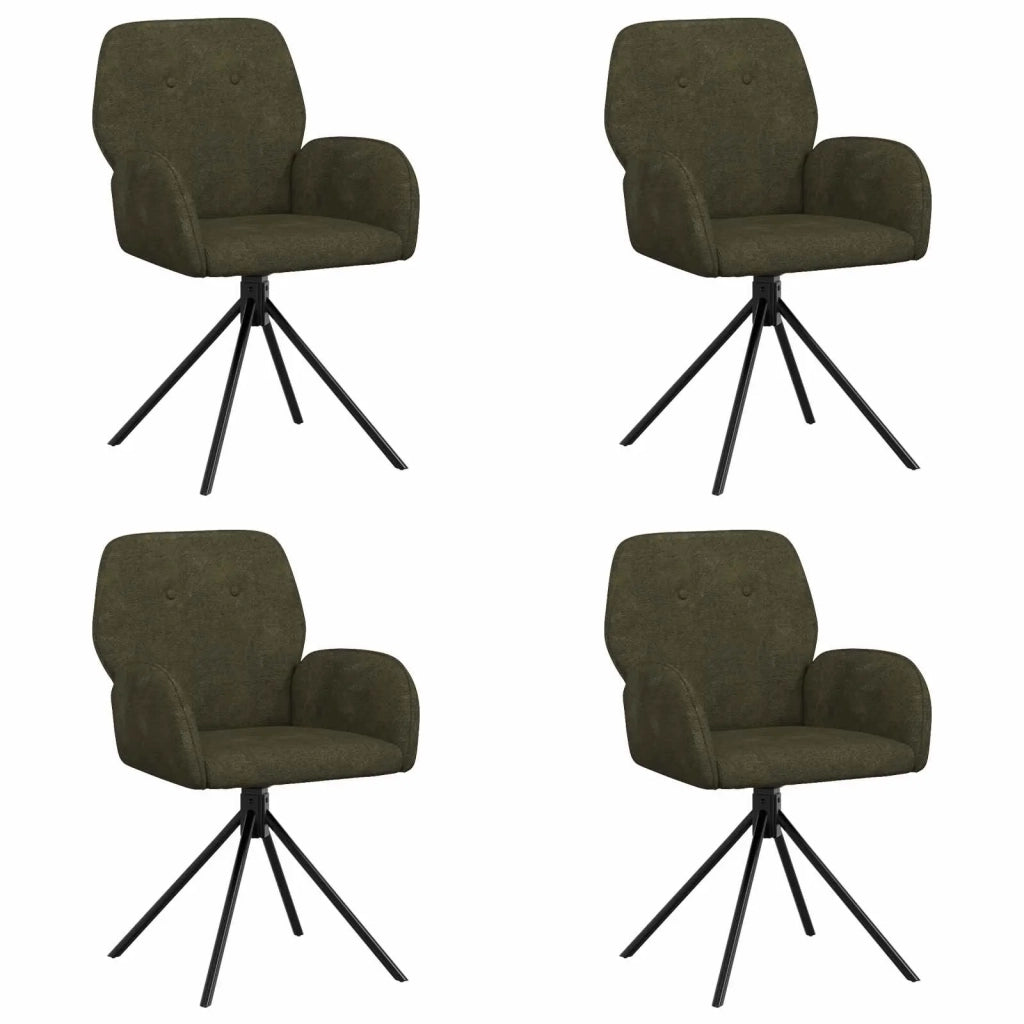Sedie da pranzo girevoli 4 pcs Pelle Scamosciata Sintetica 3428352