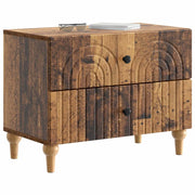 Comodino | Armadio da Notte | Mobiletto da notte con cassetto Legno antico 62 x 34,5 x 48 cm