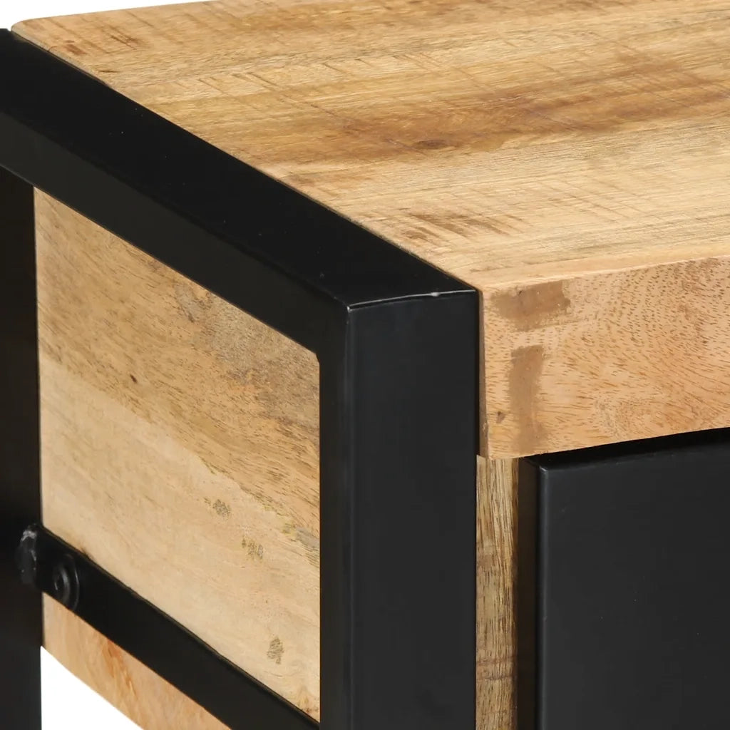 Tavolo Consolle | Tavolo d'Ingresso 100x35x75 cm in Legno Massello di Mango Grezzo