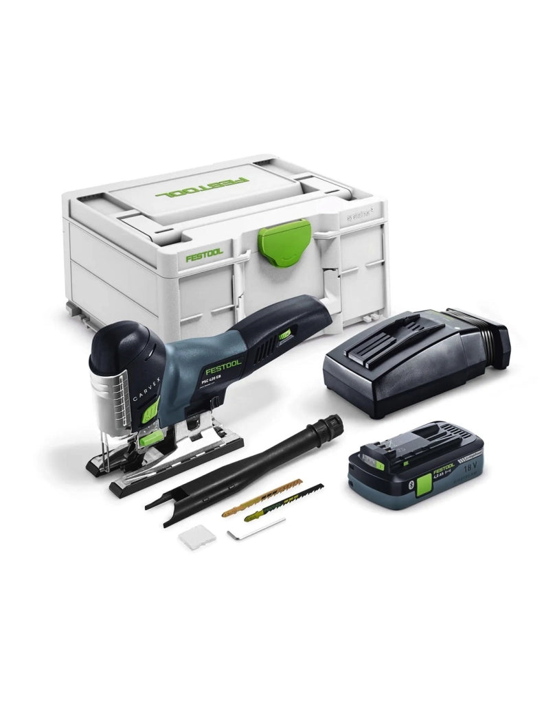 Seghetto Alternativo FESTOOL PSC 420 HPC 4,0 EBI-Plus(1x 4,0 Ah + TCL6 + SYS3 M 187)