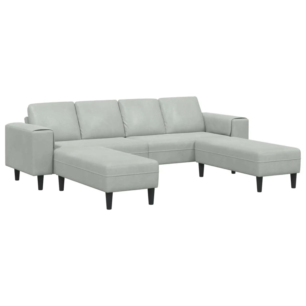 Divano per Soggiorno 3 pcs Grigio chiaro 250 x 188 x 76 cm 3335122